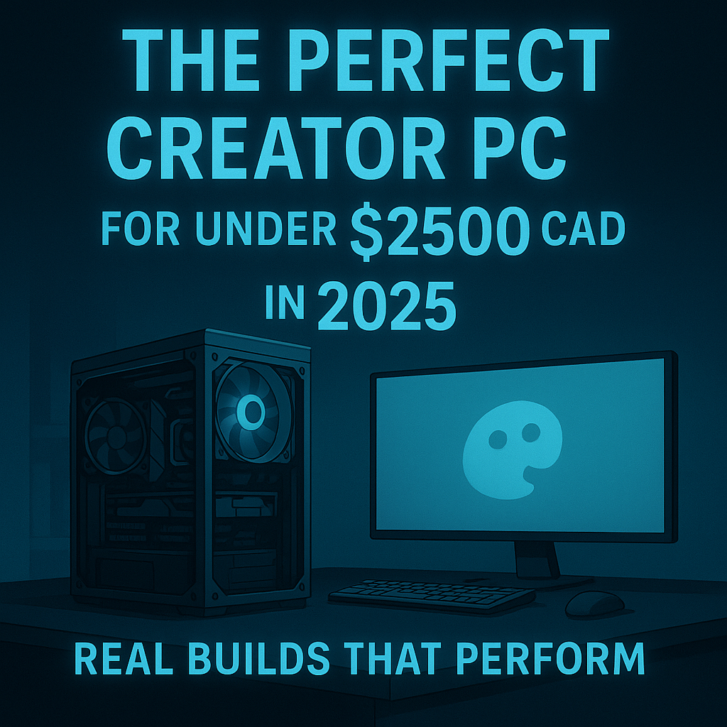 The Perfect Creator PC for Under $2500 CAD in 2025: Real Builds That Perform