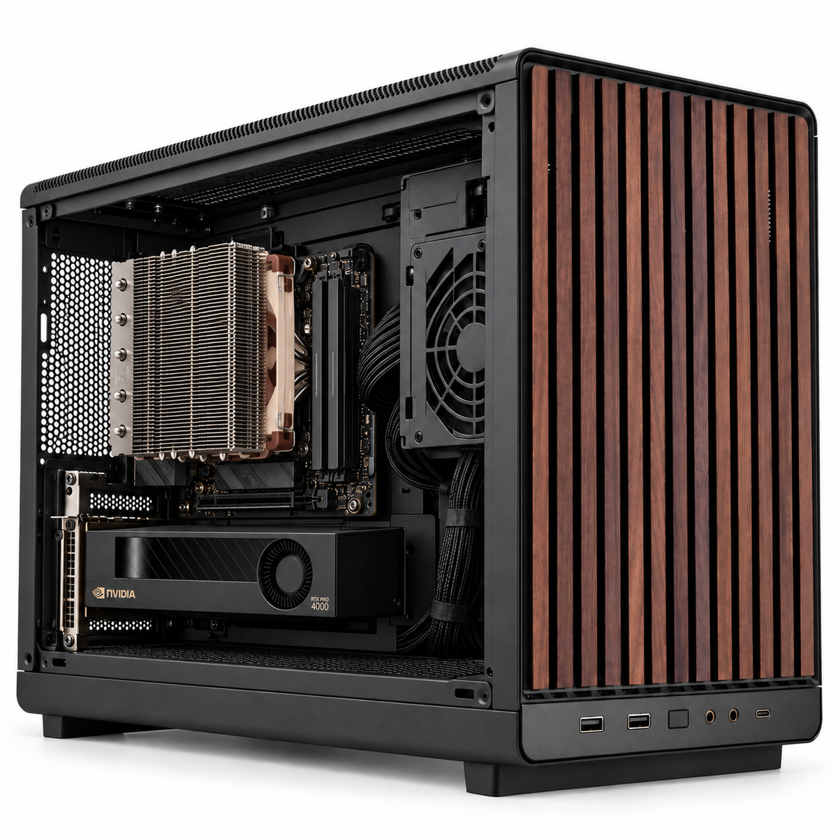 OrdinaryVertex Nano - Compact AI Workstation PC | Ryzen 9 | RTX PRO 4000 SFF 24GB | 64GB DDR5