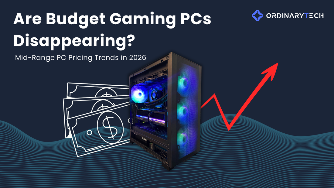 Budget gaming PC build with entry-level GPU and DDR4 RAM during hardware price increase 2026