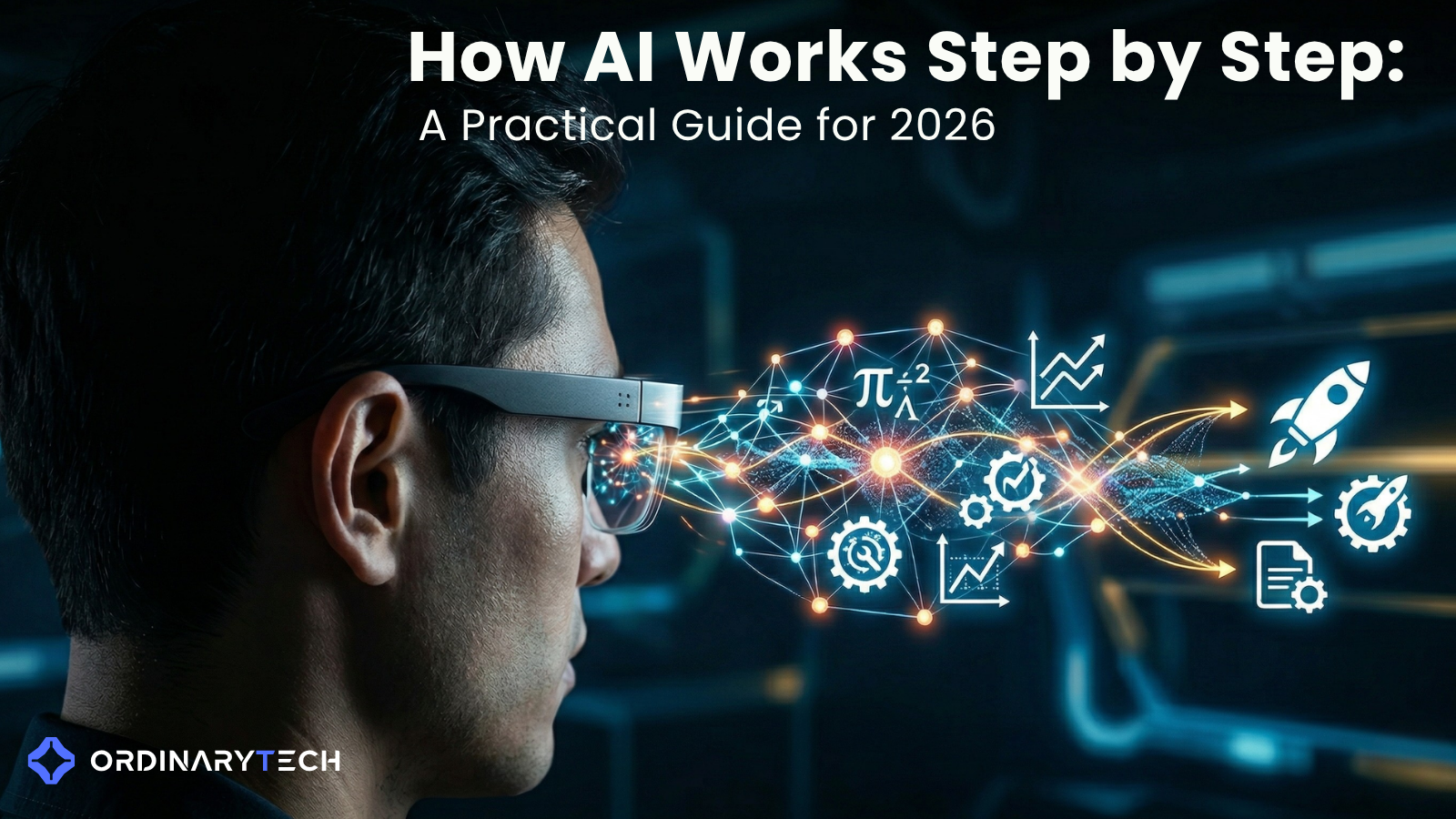 How AI Works Step-by-Step for Beginners (Simple Guide 2026)