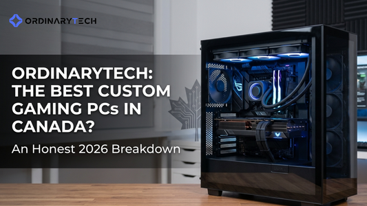 Canadian prebuilt gaming PC with RTX GPU and RGB case 2026