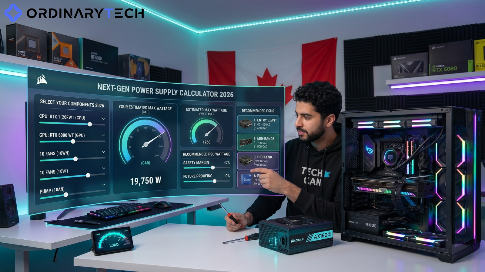 Power Supply Calculator for Gaming PCs 2026: How Much Wattage You Actu