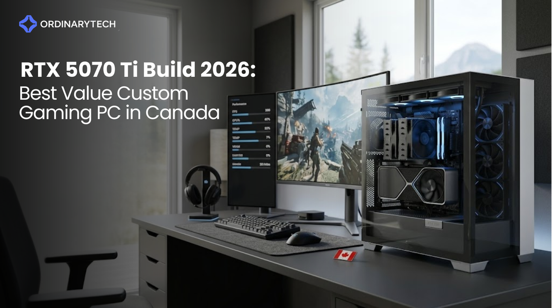 RTX 5070 Ti custom gaming PC build for 1440p gaming in Canada