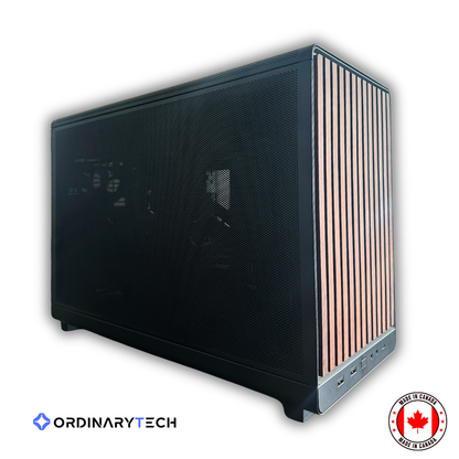 OrdinaryKogmaw ITX compact gaming PC with Ryzen 7 9800X3D and RTX 5070 Ti for high refresh 1440p gaming