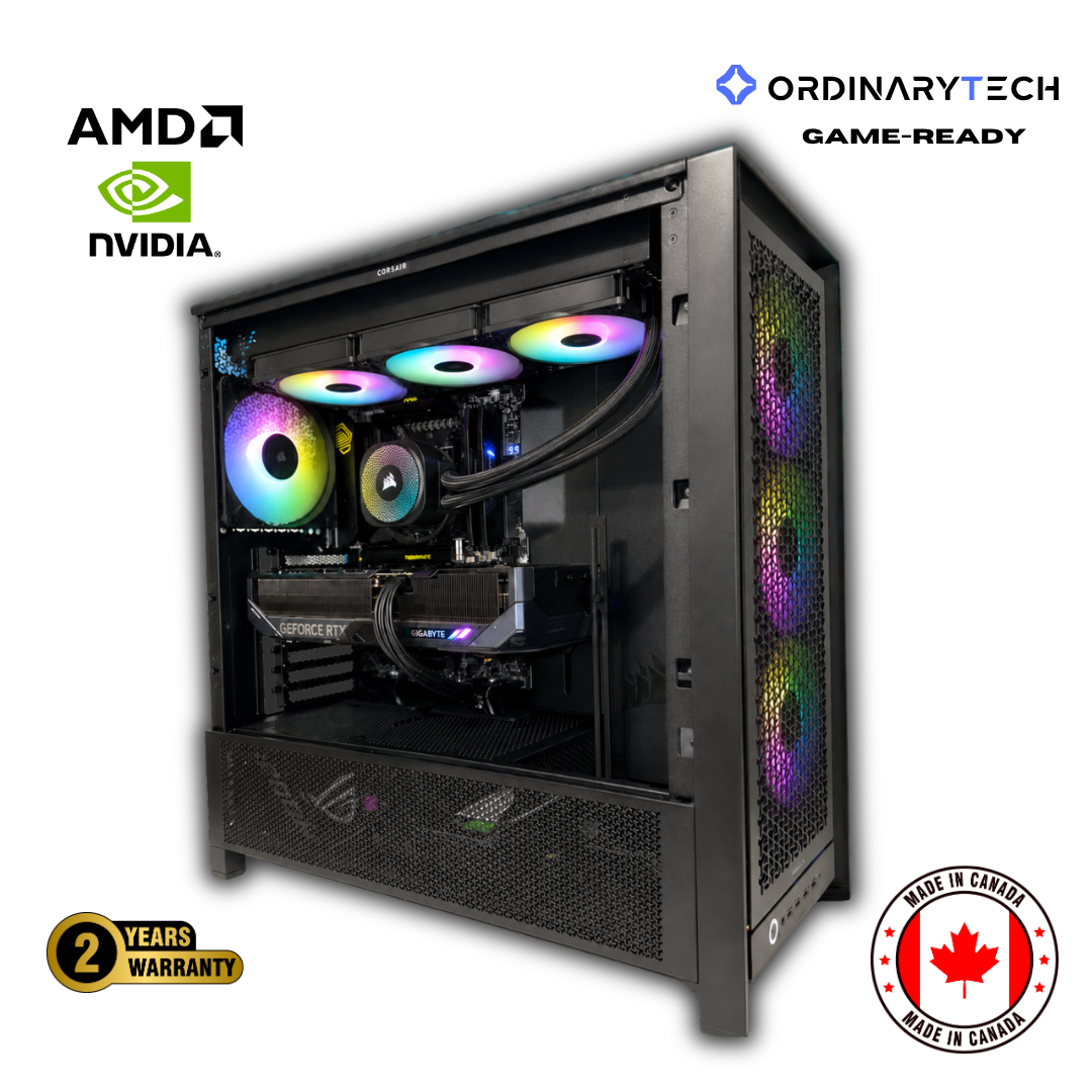 OrdinaryMax | 4K Optimized Gaming PC | Ryzen™ 7 9800X3D | RTX™ 5080 16GB | 32GB DDR5