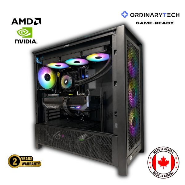 OrdinaryMax | 4K Optimized Gaming PC | Ryzen™ 7 9800X3D | RTX™ 5080 16GB | 32GB DDR5 - OrdinaryTech