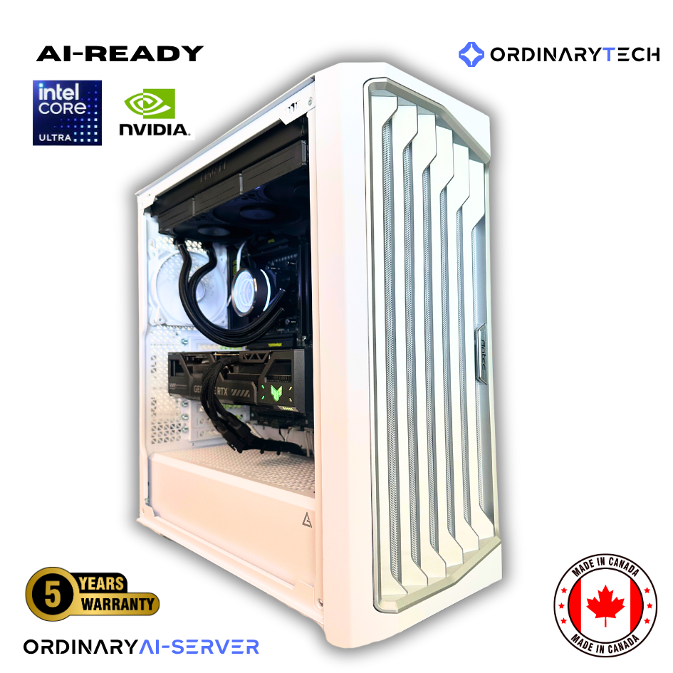 Intel AI-Ready Server PC | RTX 5090 | 128GB DDR5 | Gen 5 Nvme - OrdinaryTech