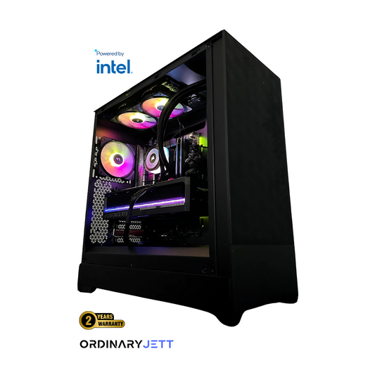 OrdinaryJett, a premium Ready Built High-End Gaming PC powered with Intel i7 14700KF, RTX 5080 and DDR5. Shop Now!
