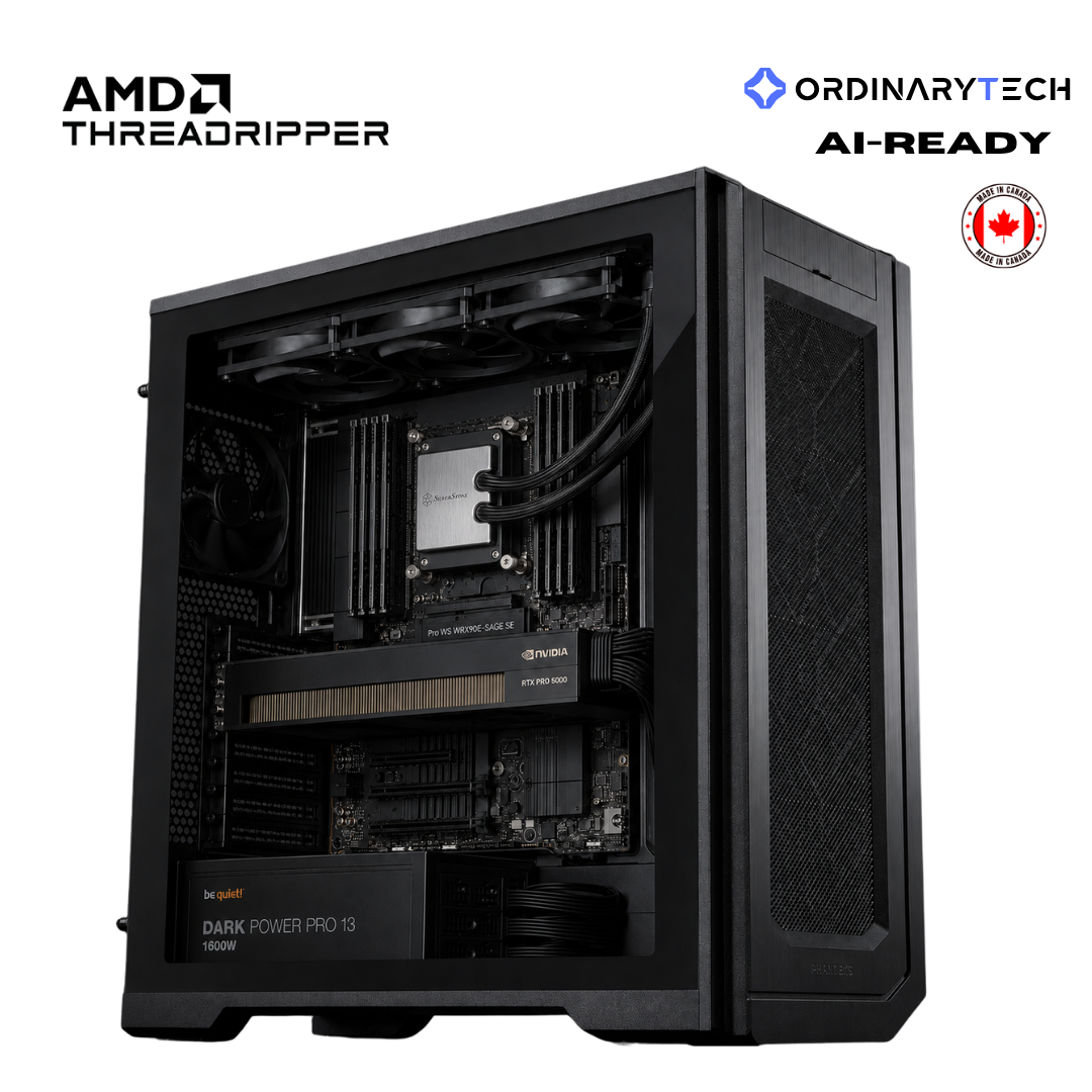 OrdinaryTitan - Enterprise AI Workstation – Threadripper PRO | RTX PRO 5000 72GB | 256GB ECC RAM - OrdinaryTech