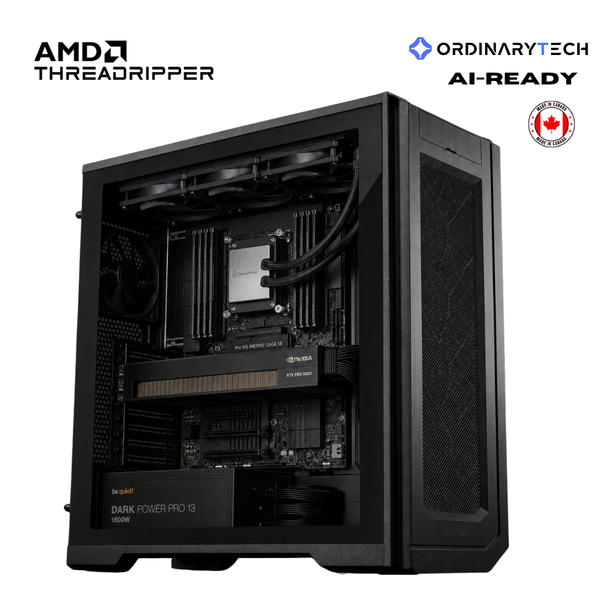 OrdinaryTitan - Enterprise AI Workstation – Threadripper PRO | RTX PRO 5000 72GB | 256GB ECC RAM - OrdinaryTech